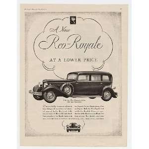  1931 Reo Royale 8 31 Five Passenger Sedan Print Ad (12414 