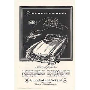  1957 Mercedes Benz 300 SL Roadster Legacy Perfection Print Ad 