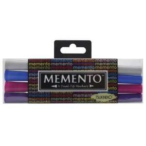 Memento Dual Tip Markers 4 Pack Rainy Daze