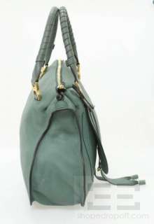 Chloe Green Eucalyptus Leather Marcie Hobo Handbag NEW  
