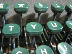 Full Size Royal 1940s 50s Green Key Vintage Typewriter Steampunk 