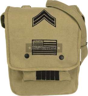 Canvas Military Map Case Shoulder Bag 12 x 8.5 x 4.5  