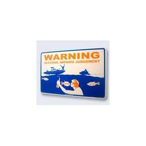  Seaweed Surf Co Warning Alcohol Impairs Aluminum Sign 18 