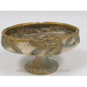   Amphora Compote with Impressed Leaf Motif   Teplitz