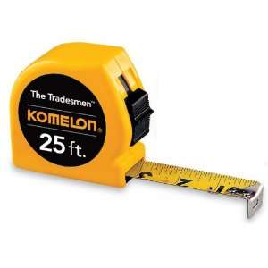   Acrylic Coated Steel Blade Tape Measure 25 Inch by 1 Inch, Yellow Case