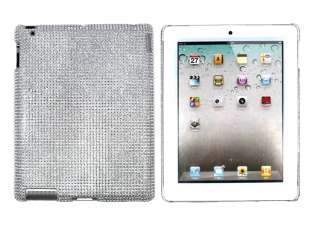 Silver Crystal Rhinestone Case Cover for Apple iPad 2  