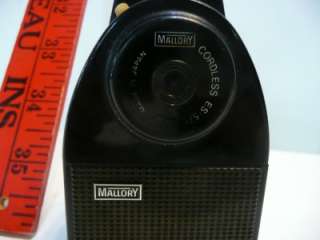 Mallory Cordless Electric Shaver with Trimmer Vintage WORKS Deluxe ES 