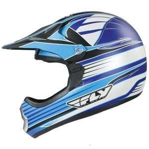   Fly Racing 606 IV Helmet   2007   Small/Matte Blue/White Automotive