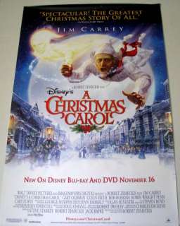 Christmas Carol Movie Poster Jim Carrey  