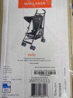 Maclaren WRT01033 Black & Black Hood Volo Lightweight Single Stroller 