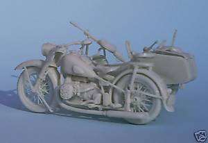 35 resin Russian Motorcycle Oural M 72 +side car WWII  