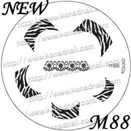 M88 FRENCH IMAGE PLATE   Konad Stamping Nail Art Design Nail NEW USA 