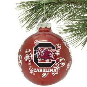  South Carolina Gamecocks Traditional Glass Ball Ornament 