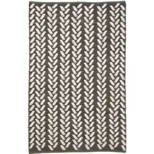  Contemporary Area Rug Rope 7 6 x 9 6 Carpet Wool Grey 