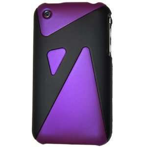 KingCase iPhone 3G & 3GS   Rubberized * Zig Zag Case * (Purple)   8GB 