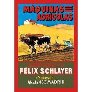   poster printed on 12 x 18 stock. Maquinas Agricolas