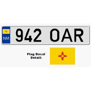 NEW MEXICO EUROSTYLE PLATE    EMBOSSED WITH YOUR CUSTOM NUMBER  
