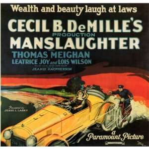 Manslaughter Movie Poster (11 x 17 Inches   28cm x 44cm) (1922) Style 