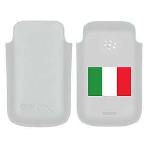 Italy Flag on BlackBerry Leather Pocket Case  Players 