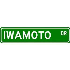  IWAMOTO Street Sign ~ Personalized Family Lastname Sign 