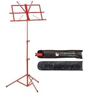  JSI Red Student Music Stand with Carry Bag Musical 