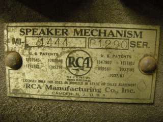 1930S VINTAGE RCA WESTERN ELECTRIC MI 1444 15 FIELD COIL SPEAKER 