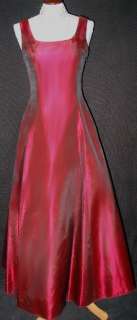 NWT Jessica McClintock Burgundy Taffeta Corset Dress Gown Size 4 