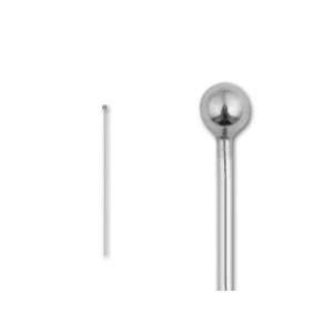  Sterling Silver 2 inch Ball end Head Pin, 24 gauge Arts 