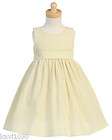 Baby & Girls Yellow & White Striped Cotton Seersucker Dress 6 24M & 5 