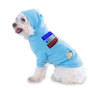 VOTE FOR JAYDON Hooded (Hoody) T Shirt with pocket for your Dog or Cat 