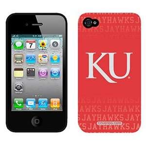  University of Kansas background on AT&T iPhone 4 Case by 