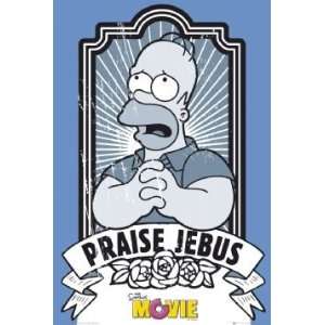    Simpsons   Movie   Praise Jebus Poster   91.5x61cm