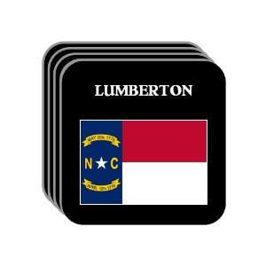 US State Flag   LUMBERTON, North Carolina (NC) Set of 4 Mini Mousepad 