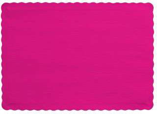 Hot Magenta Paper Placemats 50 Per Pack  