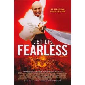  Jet Lis Fearless   Movie Poster   27 x 40