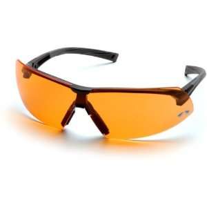 Pyramex Onix Safety Glasses   Orange Lens, Black Frame SB4940S, Single 
