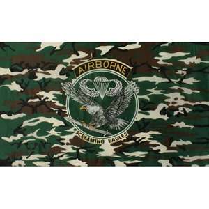  Camouflage Airborne Flag (3 X 5) Patio, Lawn & Garden