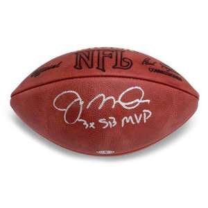  Joe Montana Autographed Football with 3X SB MVP 
