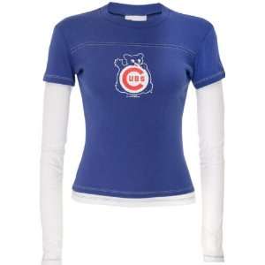   Cubs Womens Cooperstown Long Sleeve Layered Tee