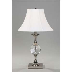 Living Well 1090PN Classic One Light Ball Table Lamp in Polished 