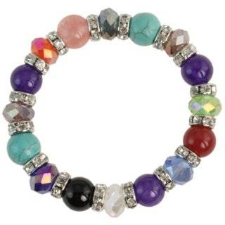 Purple Stone Stretch Bracelet Jewelry 