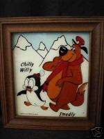 WALTER LANTZ CHILLY WILLY & SMEDLY GLASS PICTURE #A2553  