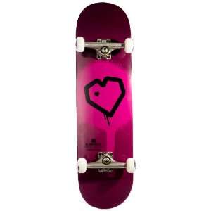   Skateboards Spray Heart Complete Skateboard