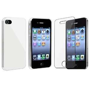  White with Clear Side Snap on Case for Apple® iPhone® 4 