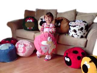 Childrens Toy Bean Bag Pouffee Beanie Chair Ladybird  