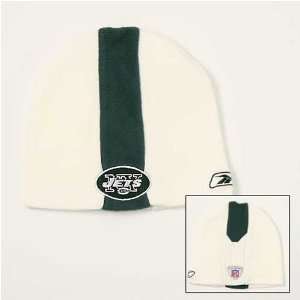  New York Jets YOUTH Green Center Panel Stripe Knit Beanie 