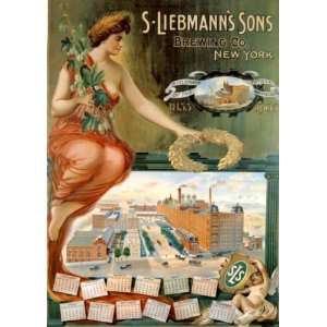  BEER S. LIEBMANN SONS BREWING NEW YORK FACTORY SMALL 