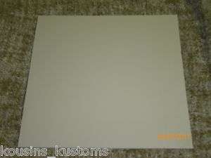 12 X 12 SHEET BONE COLOR SMOOTH KYDEX .090 THICK  