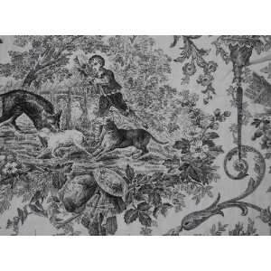  black and white toile fabric by the yard