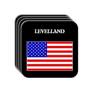  US Flag   Levelland, Texas (TX) Set of 4 Mini Mousepad 